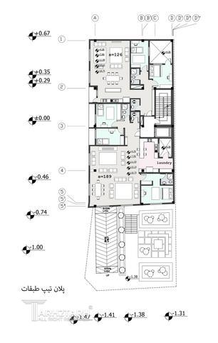 طراحی پلان ساختمان مسکونی دولت-1