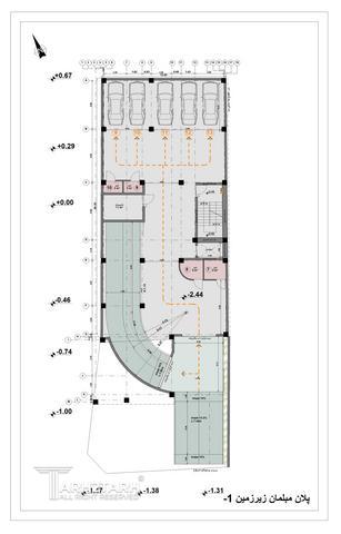 طراحی پلان ساختمان مسکونی دولت-1