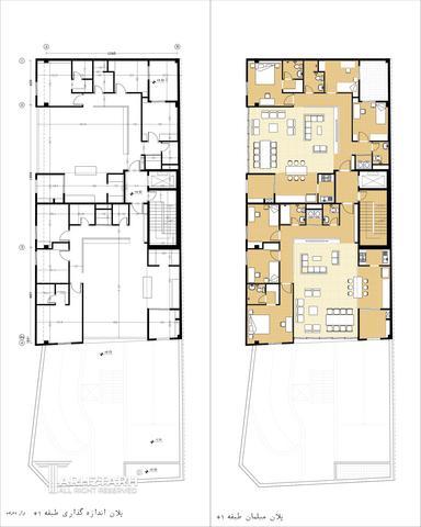 طراحی پلان ساختمان مسکونی دولت-1