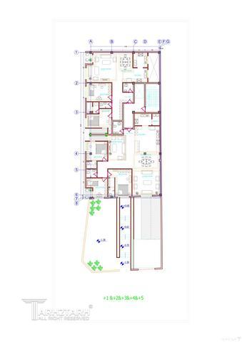 طراحی پلان ساختمان مسکونی دولت-1