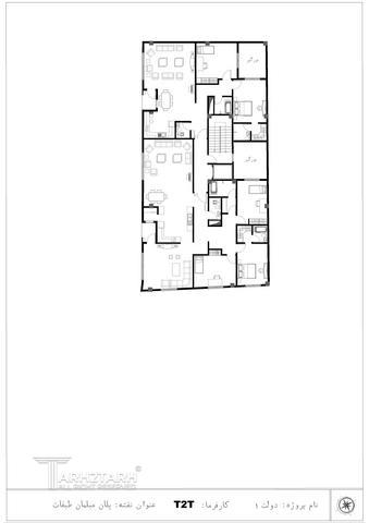 طراحی پلان ساختمان مسکونی دولت-1