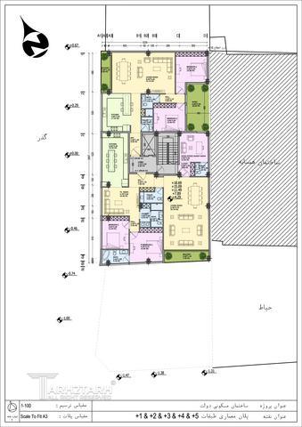 طراحی پلان ساختمان مسکونی دولت-1