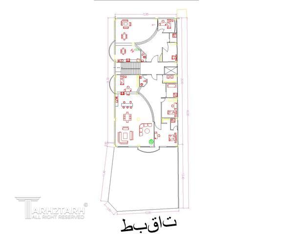 طراحی پلان ساختمان مسکونی دولت-1