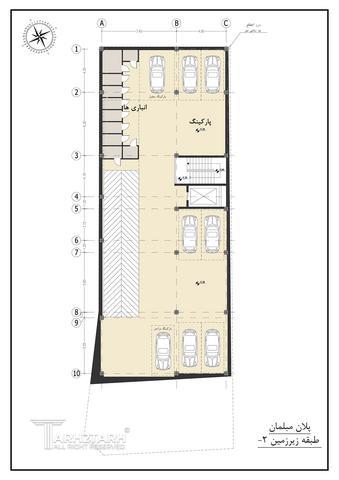 طراحی پلان ساختمان مسکونی دولت-1