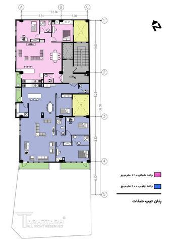 طراحی پلان ساختمان مسکونی دولت-1