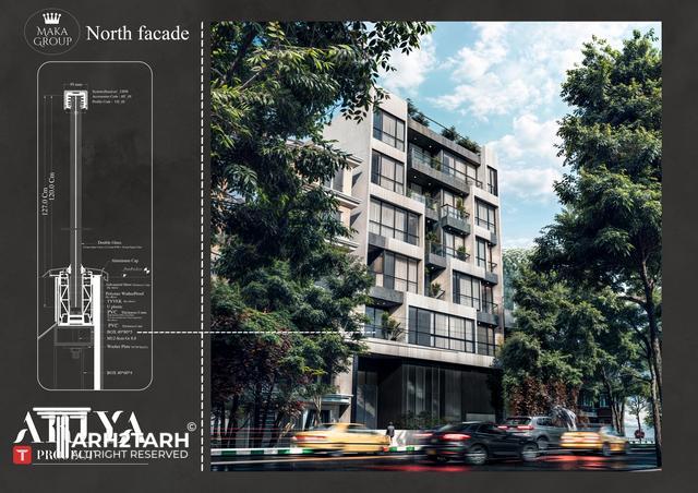 طراحی مسکونی ماکا گروپ 3 (ساختمان آریا)
