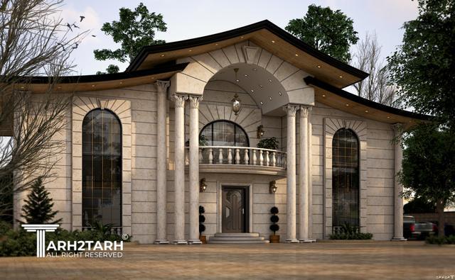 طراحی نما و پلان پرند