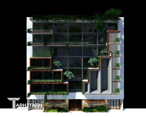 طراحی نما و پلان پرستو عظیمیه