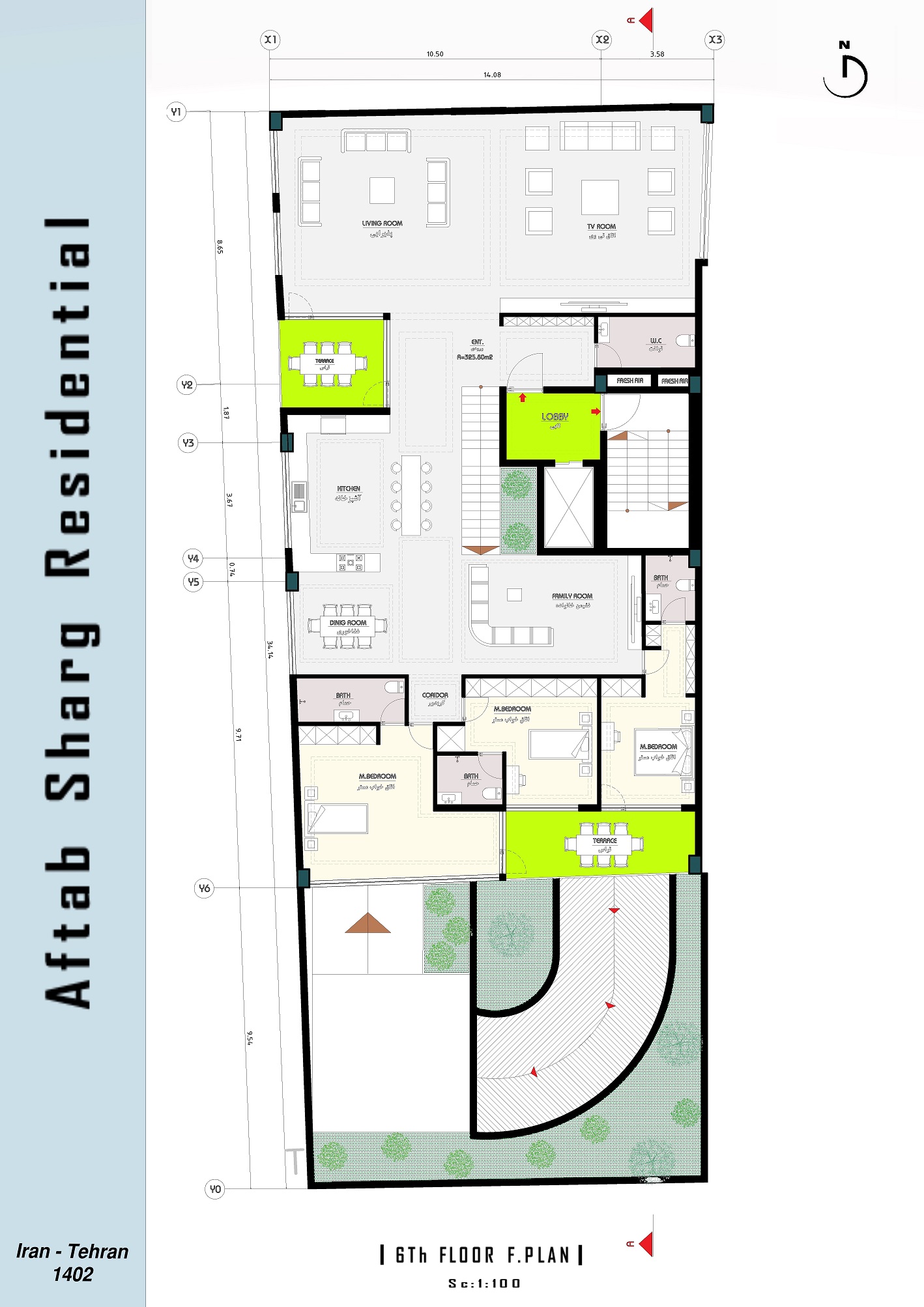 طراحی پلان پروژه آفتاب شرق