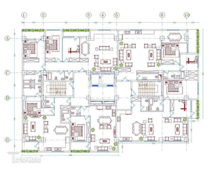 مسابقه طراحی پلان مجتمع مسکونی تهرانسر