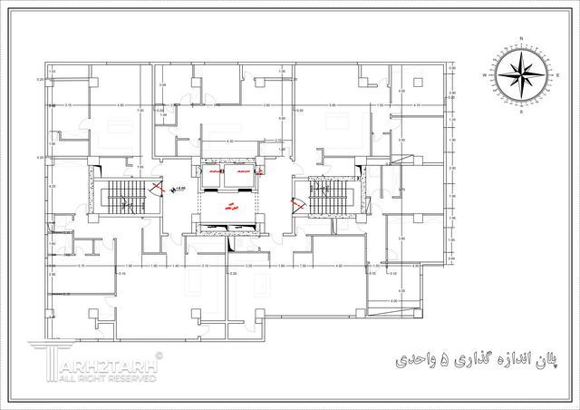 طراحی پلان مجتمع مسکونی تهرانسر