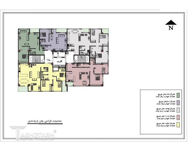 طراحی پلان مجتمع مسکونی تهرانسر