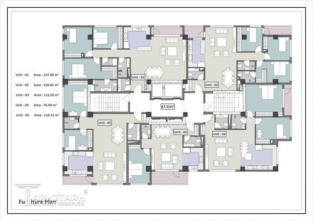 طراحی پلان مجتمع مسکونی تهرانسر