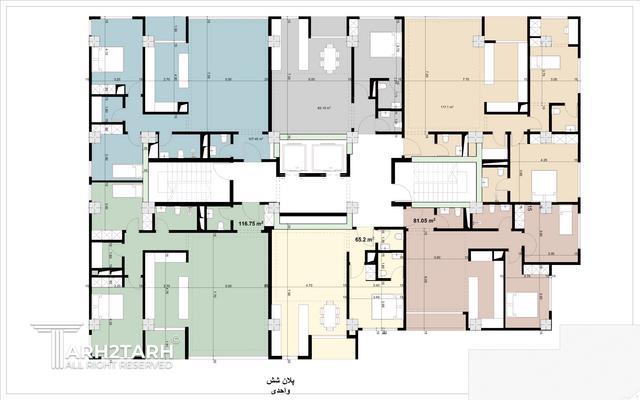 طراحی پلان مجتمع مسکونی تهرانسر