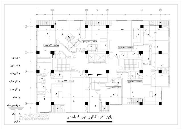 طراحی پلان مجتمع مسکونی تهرانسر