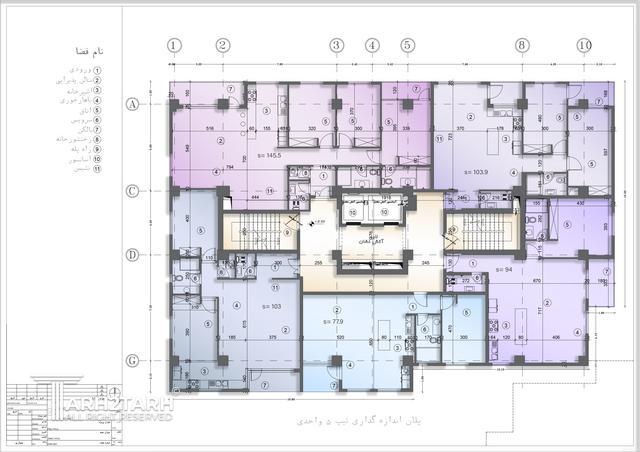طراحی پلان مجتمع مسکونی تهرانسر