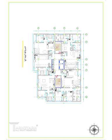 طراحی پلان مجتمع مسکونی تهرانسر