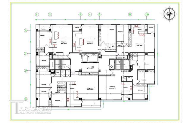 طراحی پلان مجتمع مسکونی تهرانسر