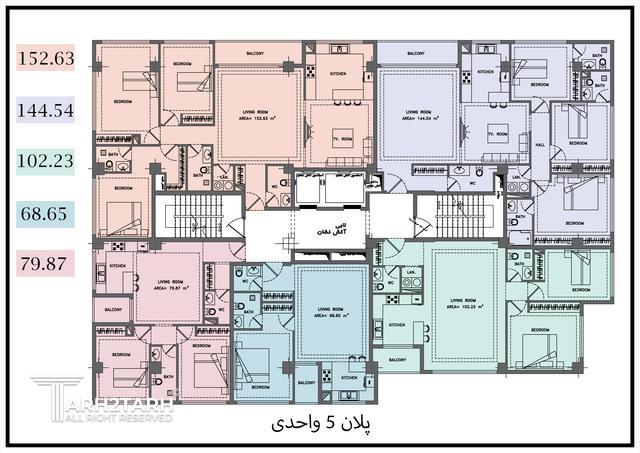 طراحی پلان مجتمع مسکونی تهرانسر