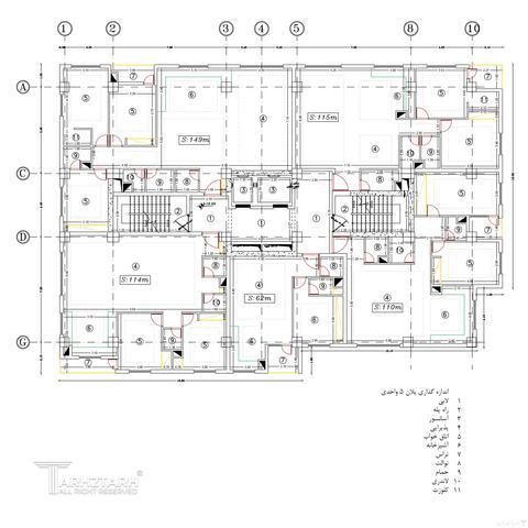 طراحی پلان مجتمع مسکونی تهرانسر