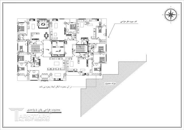 طراحی پلان مجتمع مسکونی تهرانسر