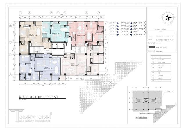 طراحی پلان مجتمع مسکونی تهرانسر