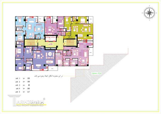 طراحی پلان مجتمع مسکونی تهرانسر