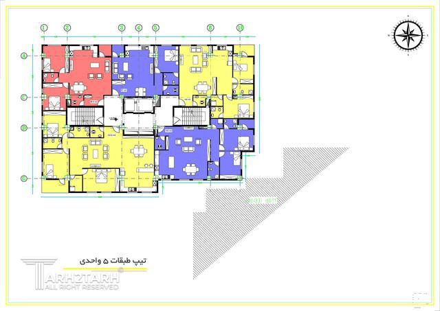 طراحی پلان مجتمع مسکونی تهرانسر