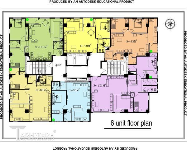 طراحی پلان مجتمع مسکونی تهرانسر
