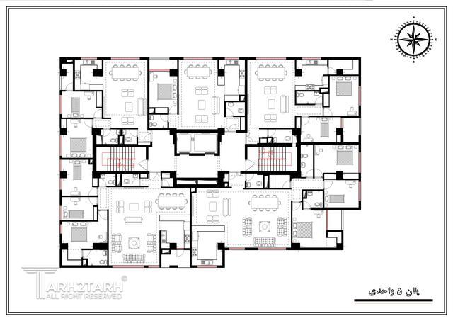 طراحی پلان مجتمع مسکونی تهرانسر