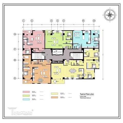 طراحی پلان مجتمع مسکونی تهرانسر