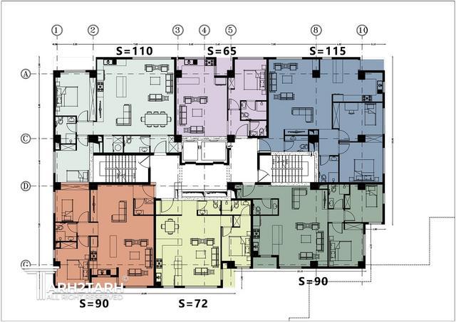 طراحی پلان مجتمع مسکونی تهرانسر