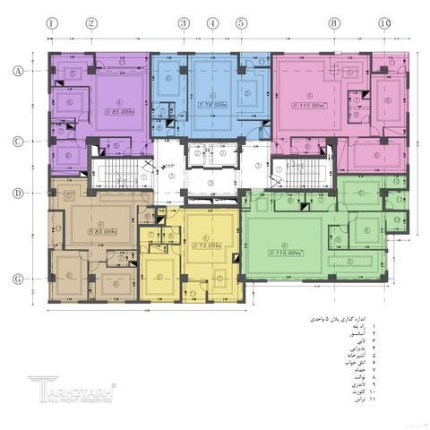 طراحی پلان مجتمع مسکونی تهرانسر