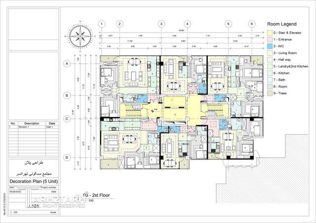 طراحی پلان مجتمع مسکونی تهرانسر