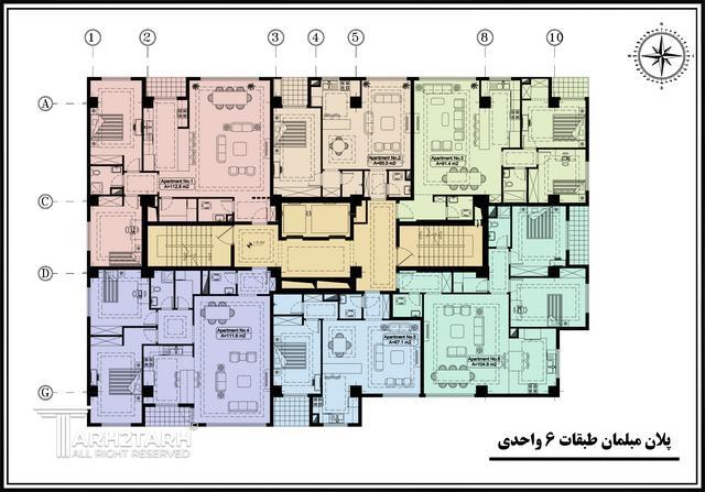 طراحی پلان مجتمع مسکونی تهرانسر
