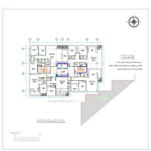 طراحی پلان مجتمع مسکونی تهرانسر