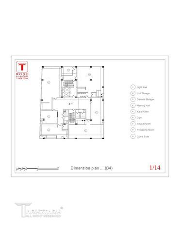 طراحی پلان ساختمان رز (گلستان جنوبی)
