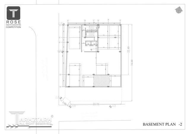 طراحی پلان ساختمان رز (گلستان جنوبی)