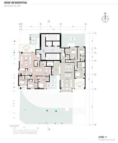 طراحی پلان ساختمان رز (گلستان جنوبی)