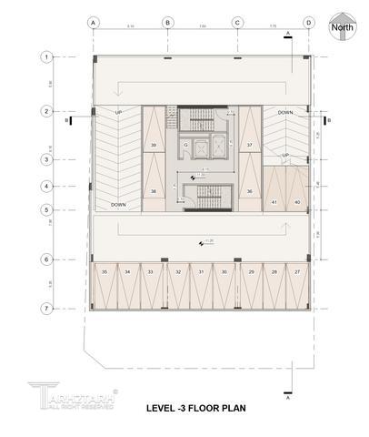 طراحی پلان ساختمان رز (گلستان جنوبی)