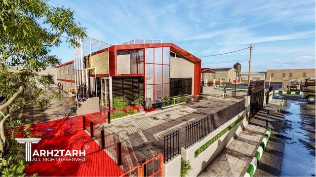 طراحی پلان،  نما و داخلی سوله مارکت