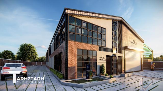 طراحی پلان،  نما و داخلی سوله مارکت
