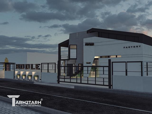 طراحی پلان،  نما و داخلی سوله مارکت