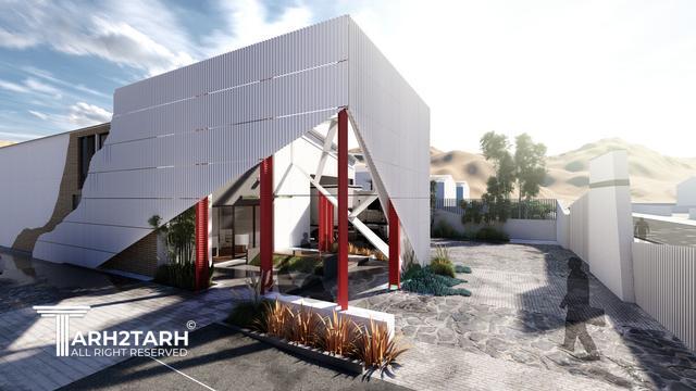 طراحی پلان،  نما و داخلی سوله مارکت