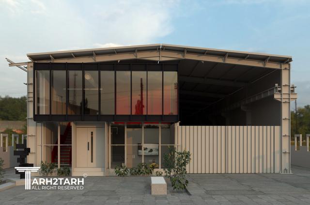 طراحی پلان،  نما و داخلی سوله مارکت