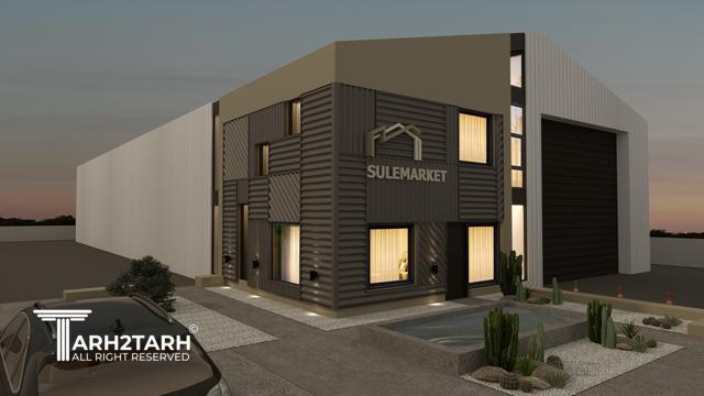 طراحی پلان،  نما و داخلی سوله مارکت