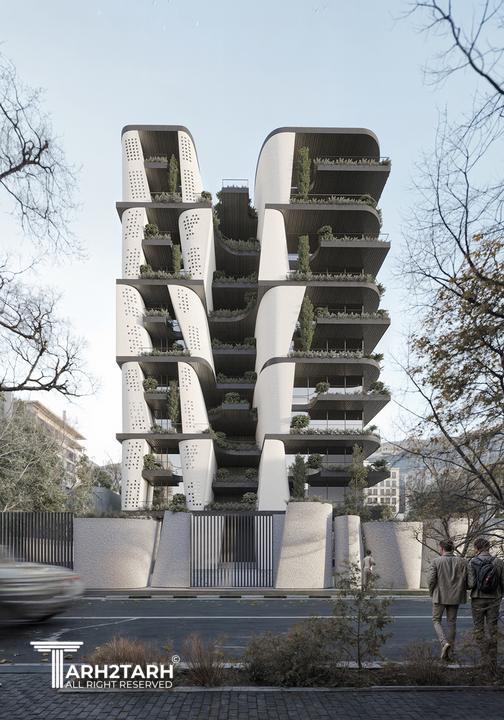 طراحی مسکونی ساختمان ایراندخت (فرمانیه)