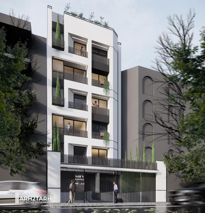 طراحی مسکونی ساختمان سرو های فاخر