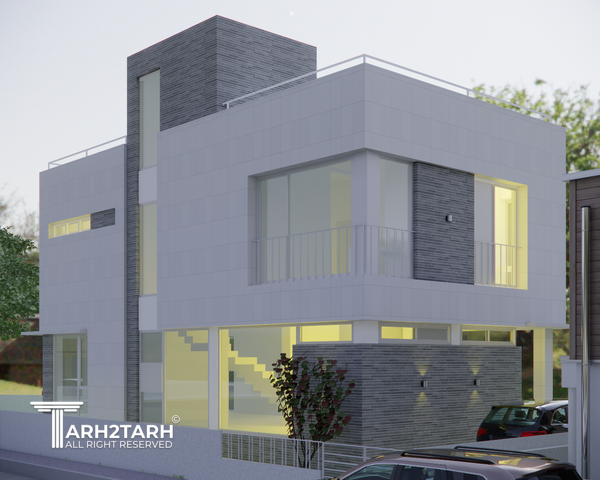 طراحی ویلا تراس (نمک آبرود)