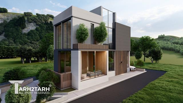 طراحی ویلا تراس (نمک آبرود)